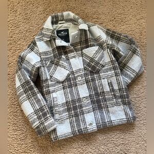 Women’s Hollister Winter Baby Blue Shacket XS